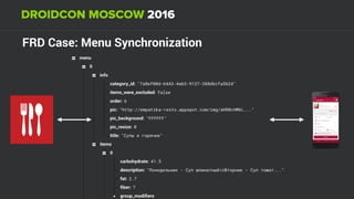 FRD Case: Menu Synchronization
 