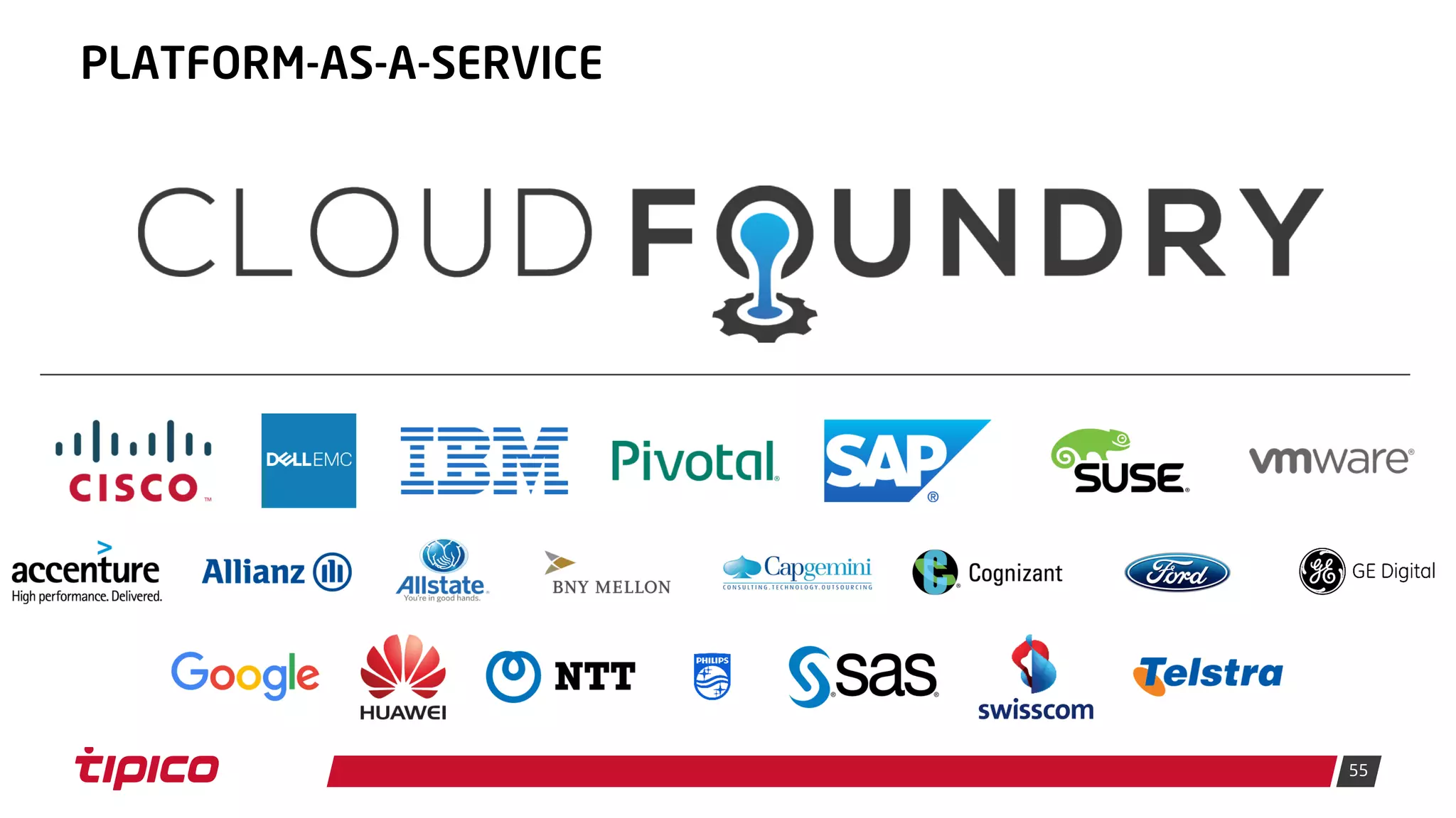 55
PLATFORM-AS-A-SERVICE
 