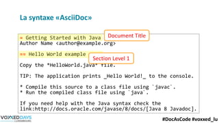 2017-06-22 Documentation as code | PDF