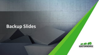 30 © Hortonworks Inc. 2011 – 2017 All Rights Reserved
Backup Slides
 