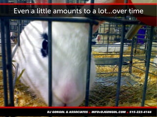 Even a little amounts to a lot...over time
 