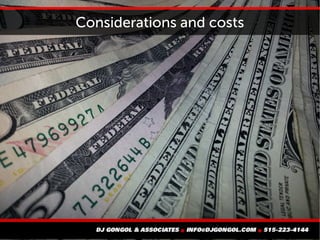 Considerations and costs
 