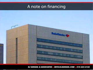 A note on financing
 