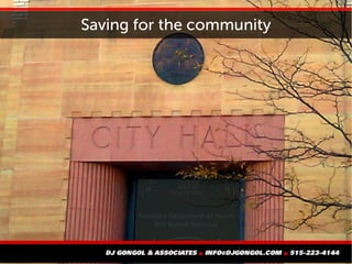 Saving for the community
 