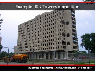 Example: ISU Towers demolition
 