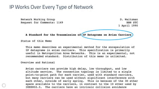 IP Works Over Every Type of Network
 