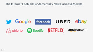 The Internet Enabled Fundamentally New Business Models
 