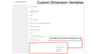 Variables for Custom Dimensions
Custom Dimension Variables
 