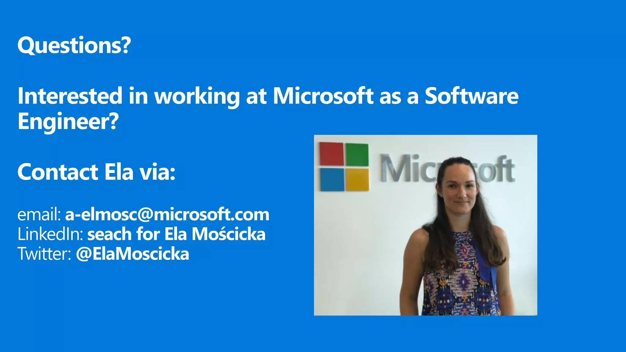 .NET MeetUp Brno 2017 - Microsoft Engineering teams in Europe -- Karel Zikmund
