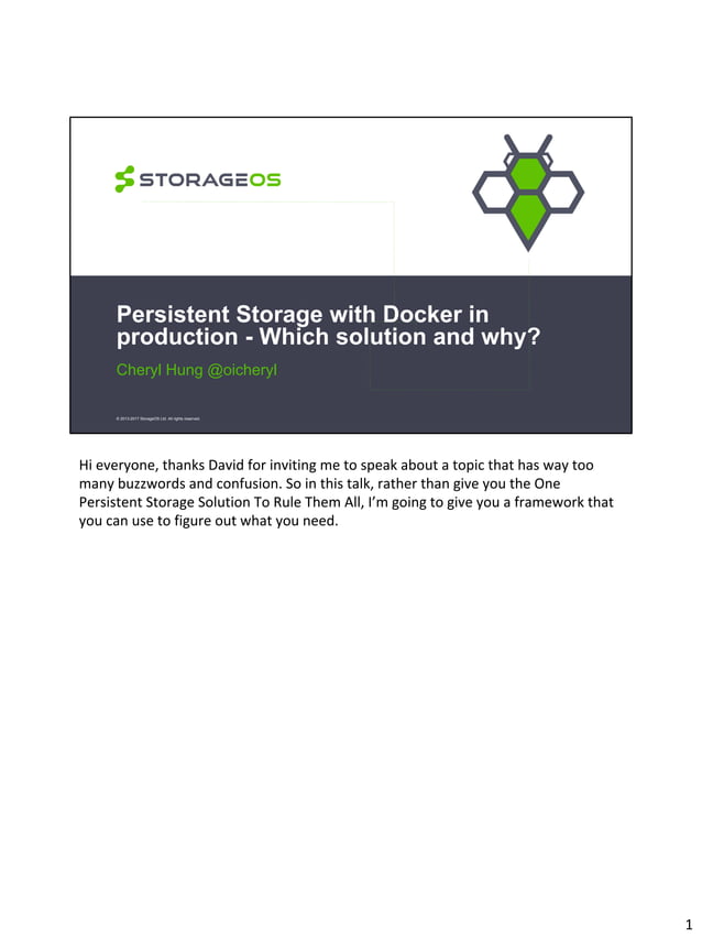 Persistent storage in Docker PDF