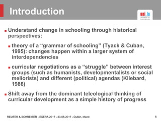 Lived Histories of Science Education in Modern Luxembourg: Interactions between Global Policies, National Curriculum and Local Practices Slide 6