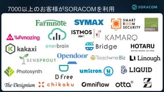 7000以上のお客様がSORACOMを利用
 