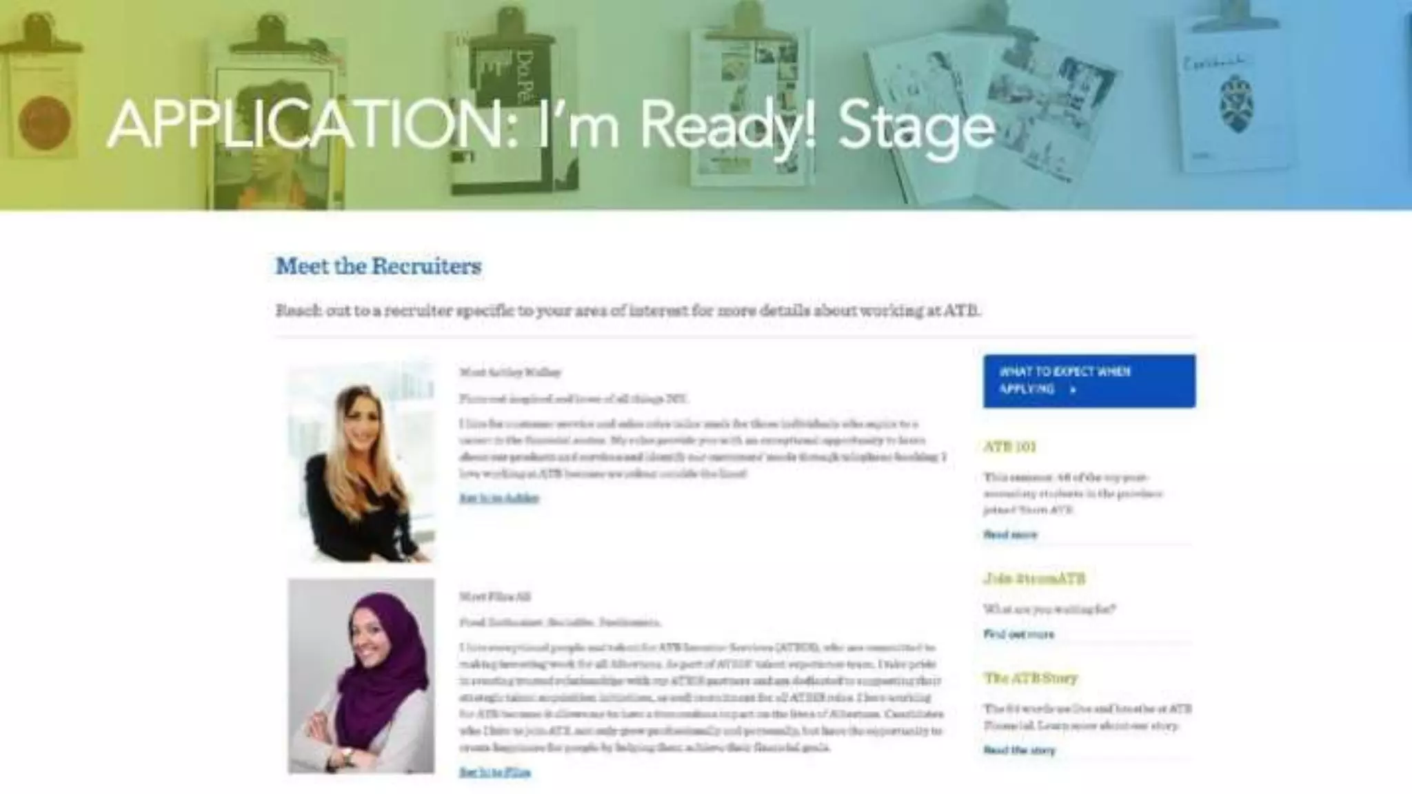APPLICATION: I’m Ready! Stage
 
