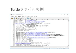 Turtleファイルの例
12
 