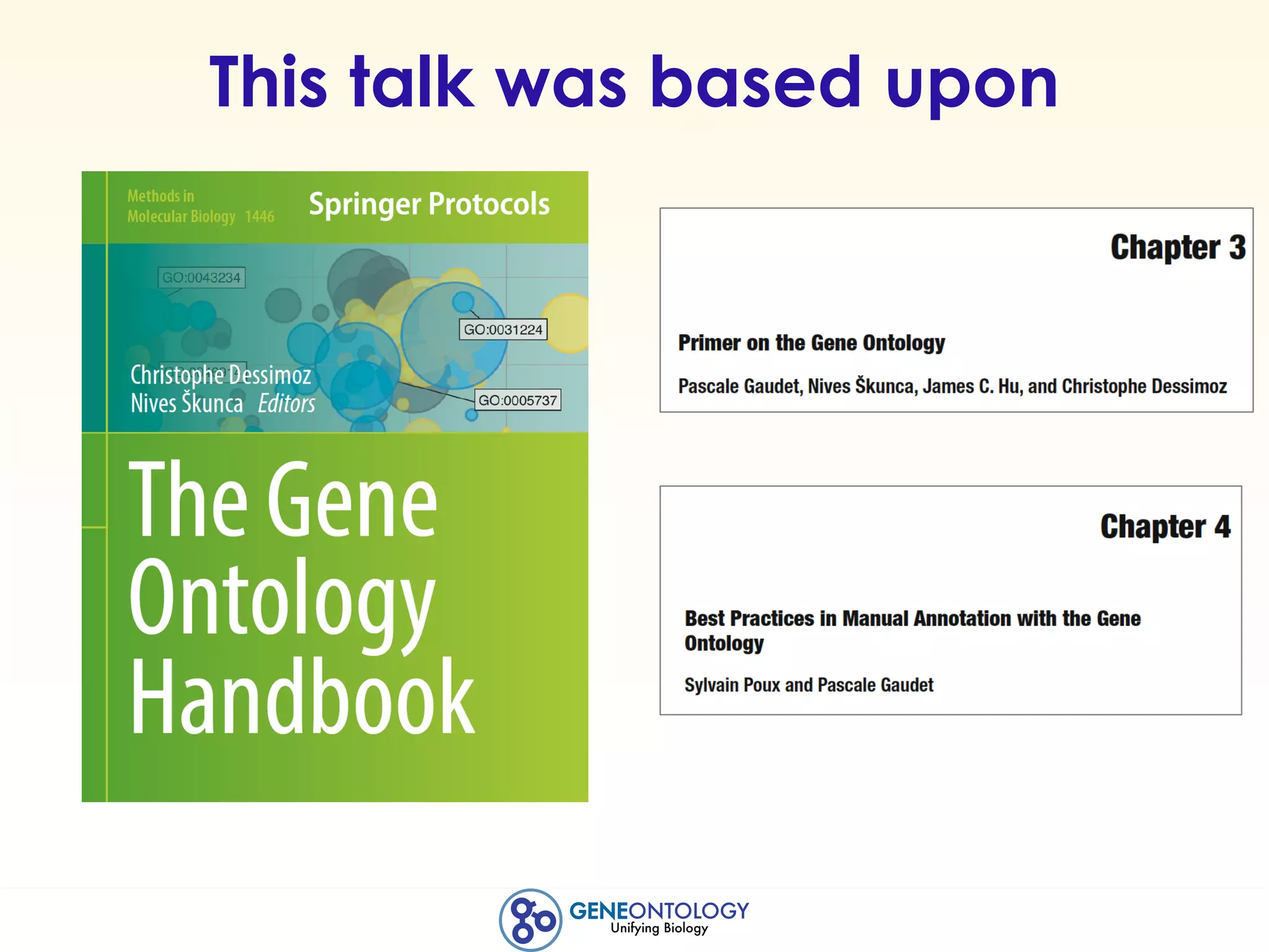 This talk was based upon
 