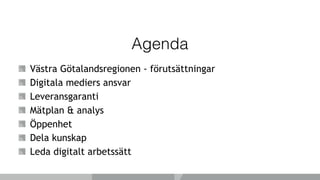 På dagens webbplatser suddas gränserna
mellan det interna och externa ut.
Medarbetarnas digitala arbetsmiljö är lika
viktig som invånarnas, de är båda användare
av det offentligas tjänster. Kristian berättar
om att snabbt kunna leverera nytta samt
uppfylla organisationens informationsplikt
och tjänsteleverans.
 