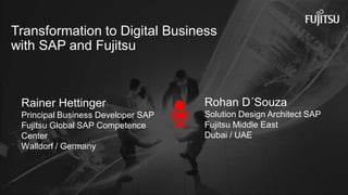 Transformation to Digital Business with SAP and Fujitsu | PDF