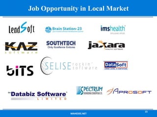 MAHEDEE.NET
15
Job Opportunity in Local Market
 