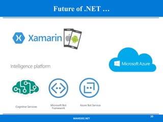 MAHEDEE.NET
20
Future of .NET …
 