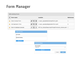 Form Manager
 