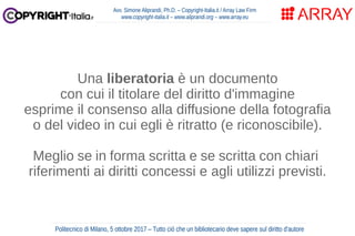 Tutto ciò che un bibliotecario deve sapere sul diritto d’autore (Milano, ott. 2017)