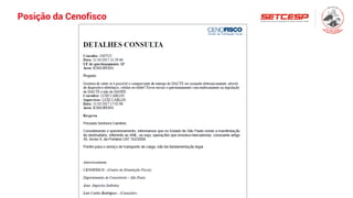 Posição da Cenofisco
 