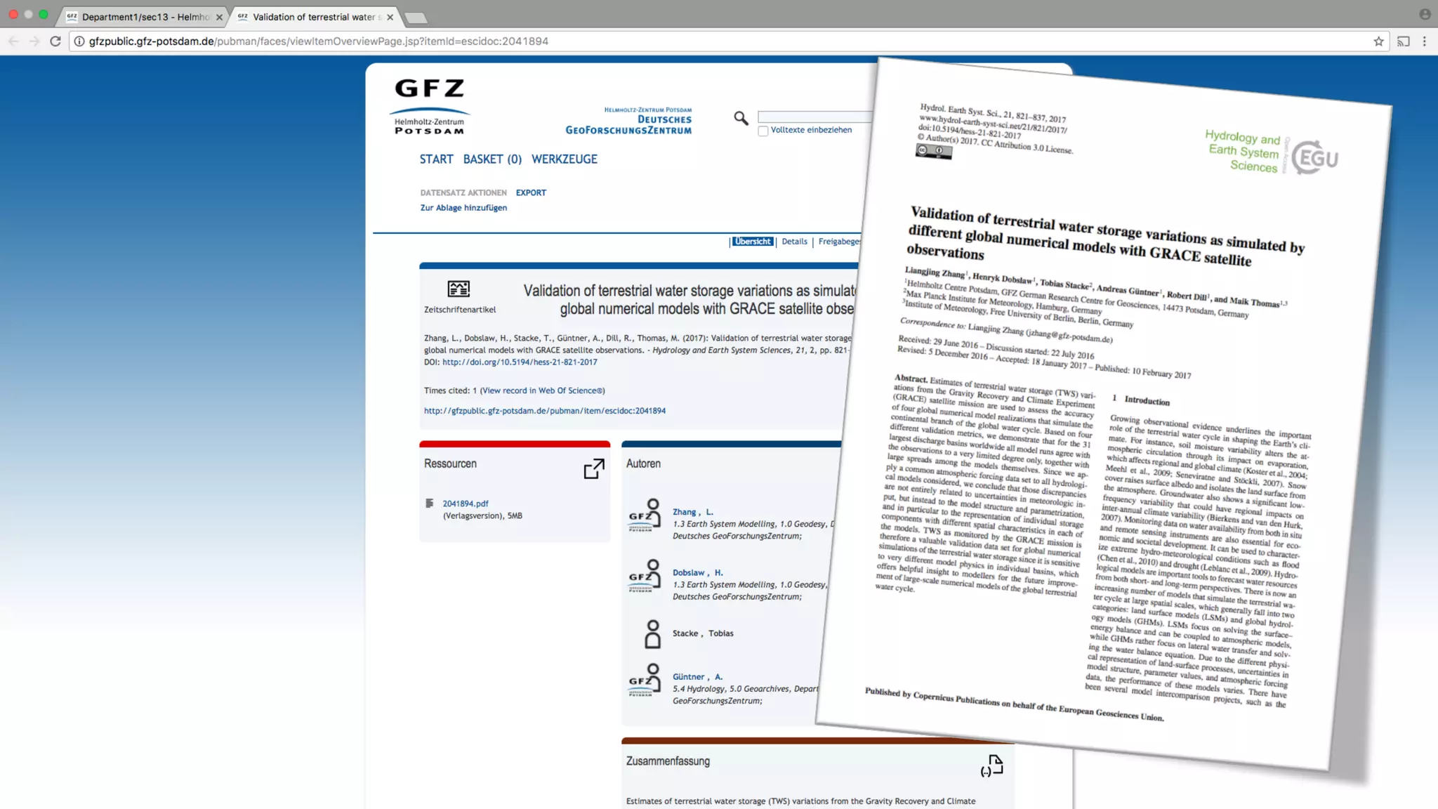 SEITE 35
PUBLIKATION –
WÄHRUNG DER WISSENSCHAFT
 