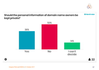 Gergana Petrova| ESNOG | 31 October 2017 17
 