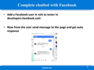 Chatbot development with Microsoft Bot Framework and LUIS | PPTX