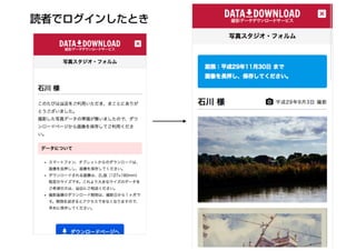 写真スタジオの撮影データダウンロードサービス