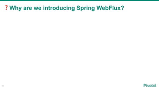 ❓Why are we introducing Spring WebFlux?
10
 
