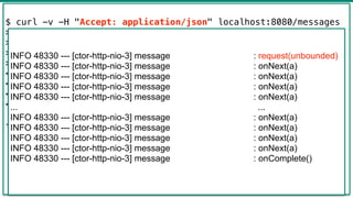 43
$ curl -v -H "Accept: application/json" localhost:8080/messages
> GET /messages HTTP/1.1
> Host: localhost:8080
> Accep...