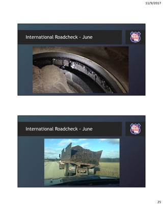 11/9/2017
25
International Roadcheck - June
International Roadcheck - June
 