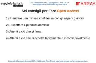 Avv. Simone Aliprandi, Ph.D. – Copyright-Italia.it / Array Law Firm
www.copyright-italia.it – www.aliprandi.org – www.arra...