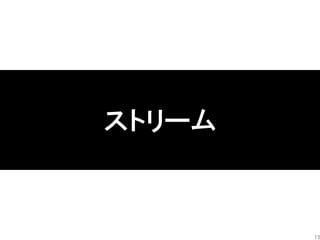 ストリーム
13
 