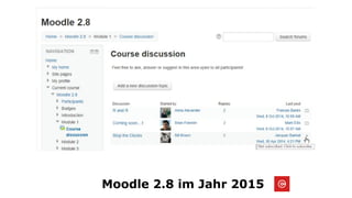 Moodle 2.8 im Jahr 2015
 