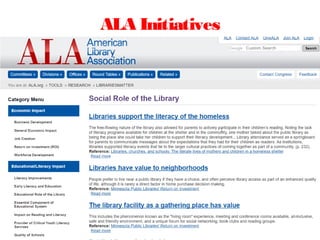ALA Initiatives
 