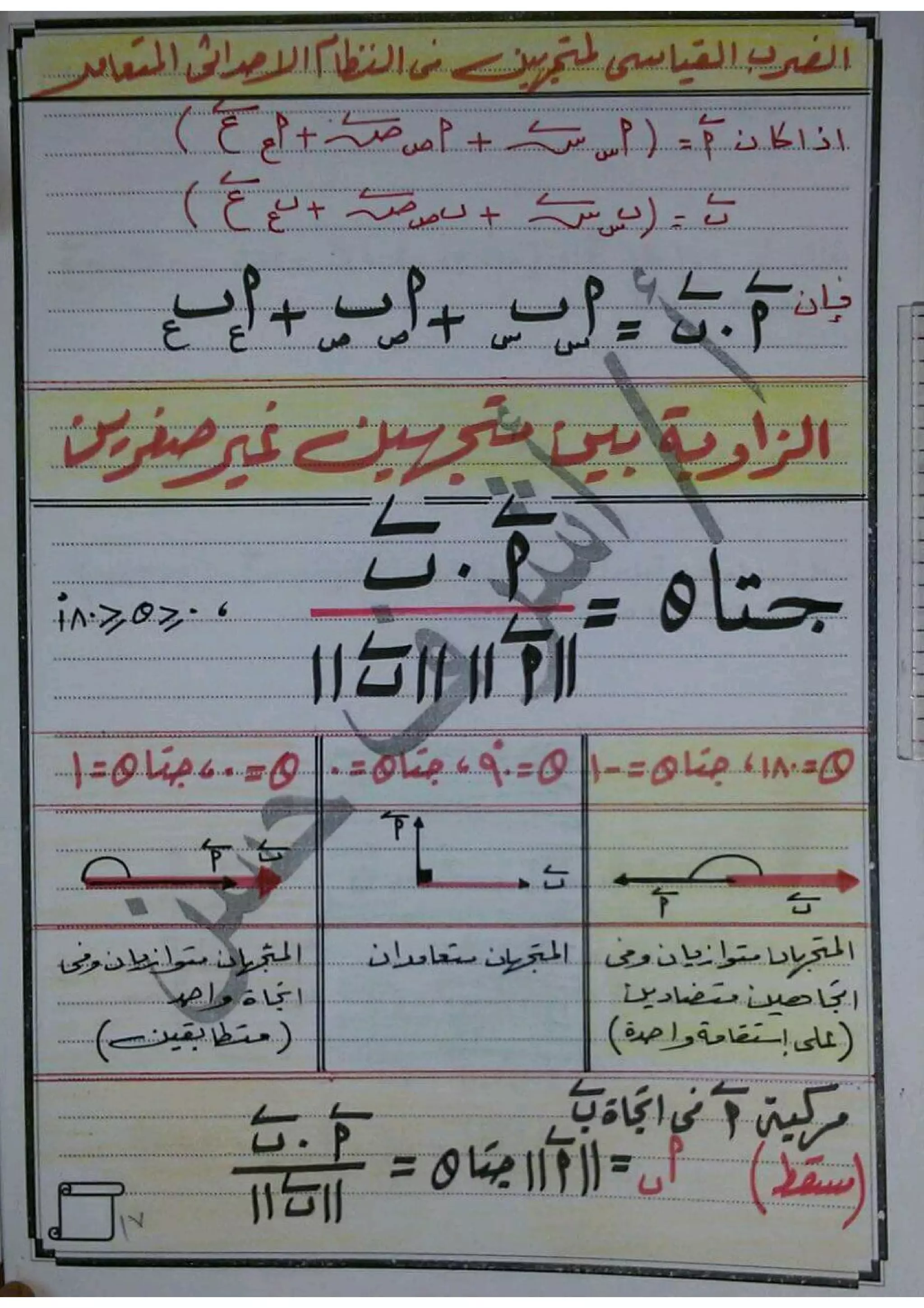 مذكرة هندسة فراغية للصف الثالث الثانوى 2017 - موقع ملزمتي