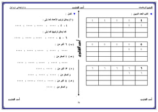 حساب للصف الأول الإبتدائي الترم الأول 2017 - موقع ملزمتي