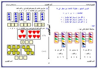 حساب للصف الأول الإبتدائي الترم الأول 2017 - موقع ملزمتي