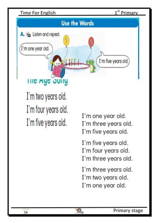Time For English 1st
Primary
Primary stage56
 