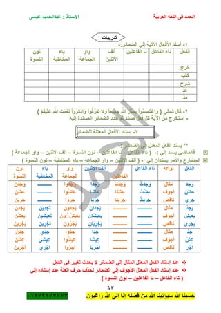 لغة عربية للصف الأول الإعدادي الترم الأول 2017 - موقع ملزمتي