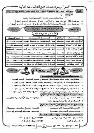 مذكرة رضا الفاروق في اللغة العربية للشهادة الثانوية 2017