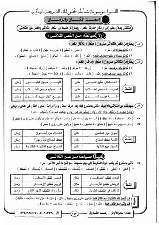 مذكرة رضا الفاروق في اللغة العربية للشهادة الثانوية 2017