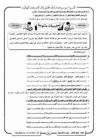 مذكرة رضا الفاروق في اللغة العربية للشهادة الثانوية 2017