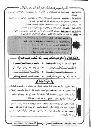 مذكرة رضا الفاروق في اللغة العربية للشهادة الثانوية 2017