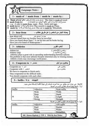 اللغة الانجليزية للثانوية العامة 2017