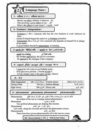 اللغة الانجليزية للثانوية العامة 2017