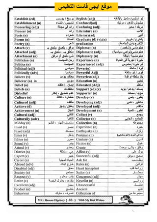 اللغة الانجليزية للثانوية العامة 2017