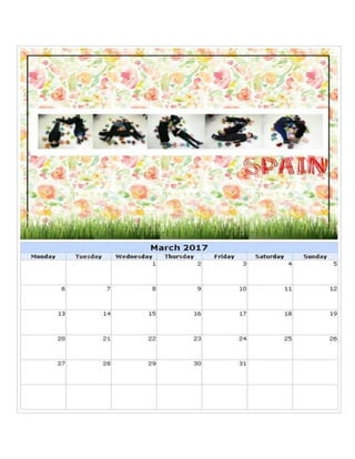 Our color calendar